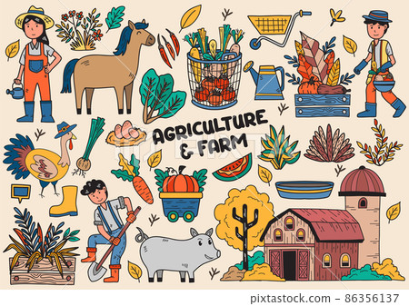 farming vector illustration Vector for banner 86356137