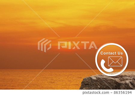 Business contact us online concept Business contact us online concept 86356194