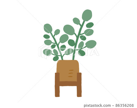 Cute botanical foliage plants / hand-drawn illustrations 86356208