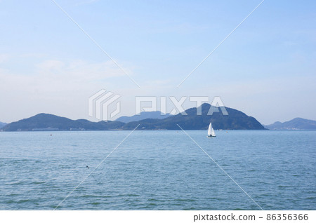 With the sea and yachts. 86356366