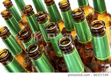 Empty beer bottles Empty beer bottles 86357199