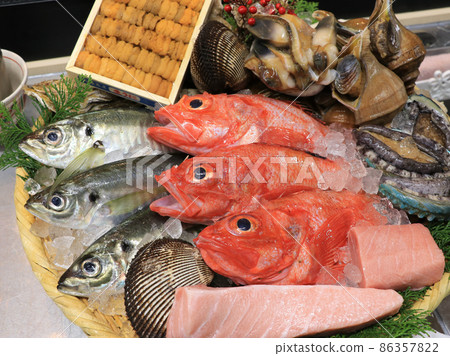 Assorted seafood Assorted seafood 86357822