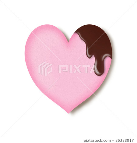 Pink heart hang chocolate 86358017