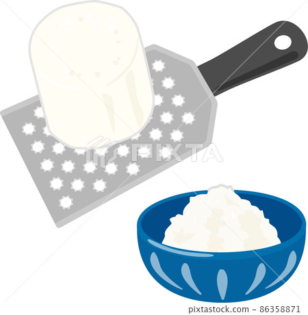 Radish grated and grated radish 86358871