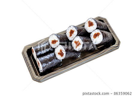 Kanpyo roll, in a plastic container [Material for leaflets] 86359062