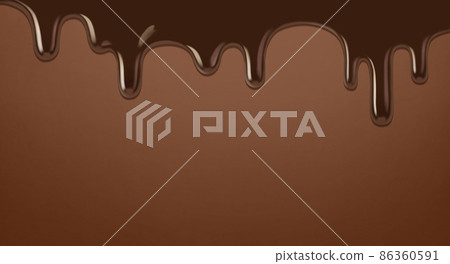 Chocolate illustration real background 86360591