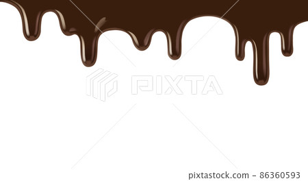 Chocolate illustration real background 86360593