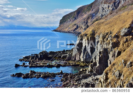 Cape Tachimachi view Tsugaru Strait 86360958