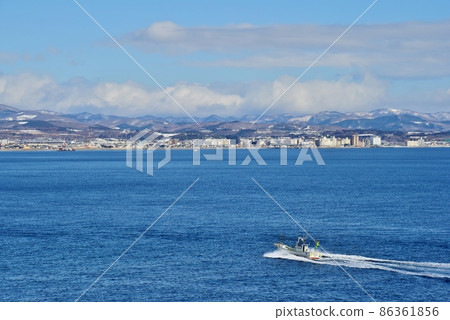 View of Hakodate city from Cape Tachimachi 86361856