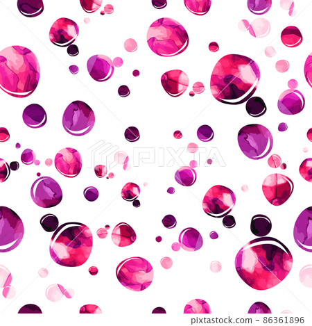 Soap watercolor bubbles. Seamless background. Vector illustration Soap watercolor bubbles. Seamless background. Vector illustration 86361896