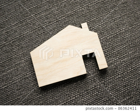 Wooden model of the house. Mortgage and purchase of real estate. Wooden model of the house. Mortgage and purchase of real estate. 86362411