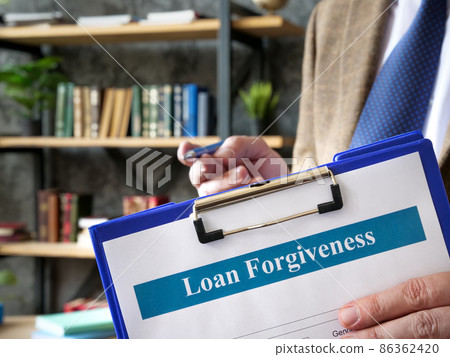 A Manager and loan forgiveness application form. 86362420