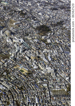 Aerial view of the area around Hoya Station on the Seibu Ikebukuro Line 86362520