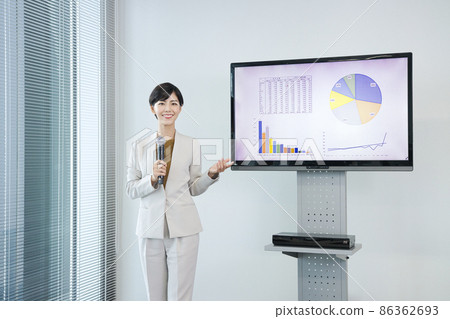 Seminar lecturer business scene Seminar lecturer business scene 86362693