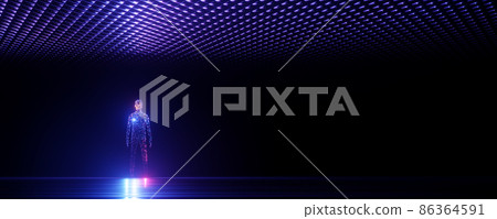 man, background, 3d 86364591