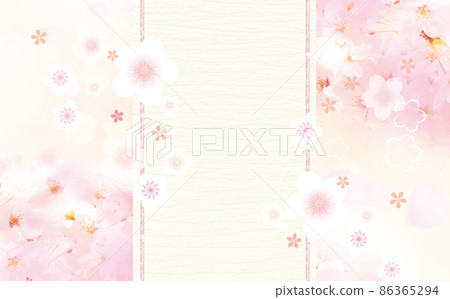 Cherry blossom background illustration Japanese pattern 86365294