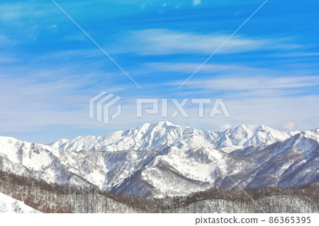 白山國立公園別山三之峰雪景 白山國立公園別山三之峰雪景 86365395
