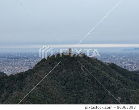 岐阜城、金華山、岐阜市周邊風景、無人機航拍 岐阜城、金華山、岐阜市周邊風景、無人機航拍 86365398