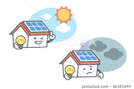 關於太陽能發電的面部表情 86365844