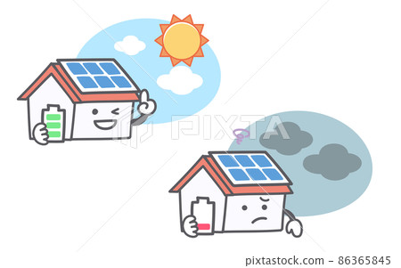 關於太陽能發電的面部表情 86365845
