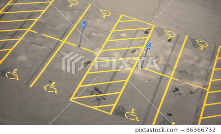 parking space for disabled people 86366732