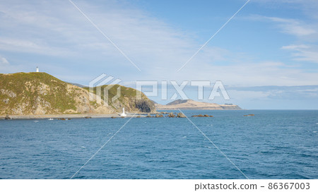 Cook Strait New Zealand with lighthouses 86367003