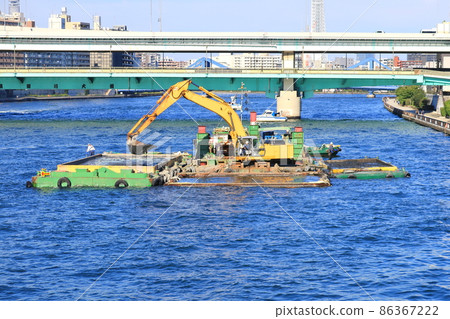 河道疏浚作業風光 86367222