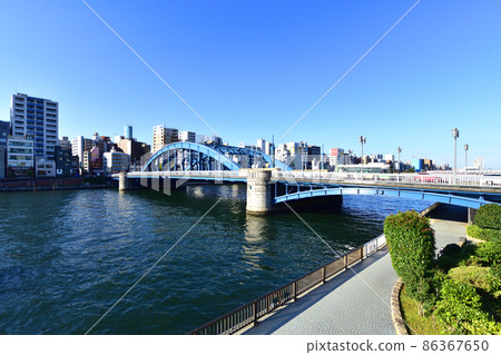 2021年東京隅田川風光 86367650