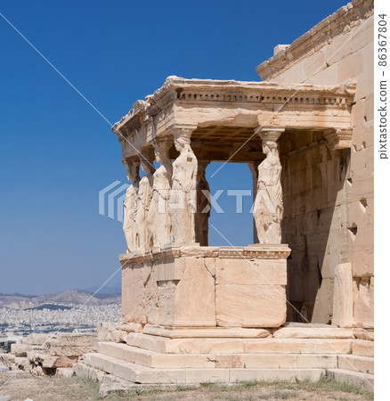 Erechtheion temple on Athens Acropolis Erechtheion temple on Athens Acropolis 86367804