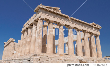 Parthenon temple on Athens Acropolis Parthenon temple on Athens Acropolis 86367814