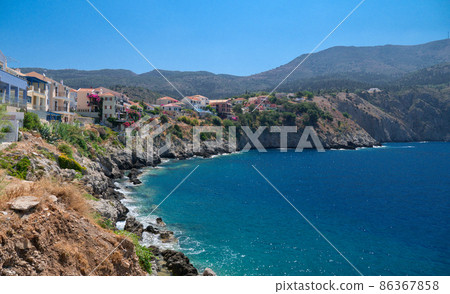 Asos village on Kefalonia Asos village on Kefalonia 86367858