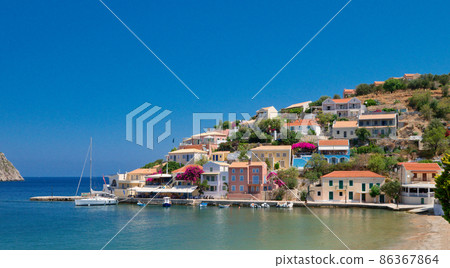 Assos village on Kefalonia island Assos village on Kefalonia island 86367864