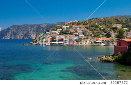 Assos village on Kefalonia island Assos village on Kefalonia island 86367872