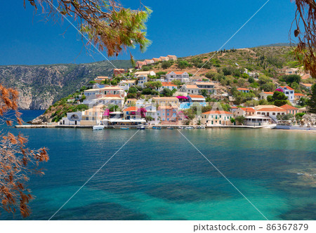 Assos village on Kefalonia island Assos village on Kefalonia island 86367879