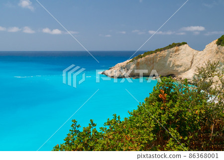 Porto Katsiki beach at Lefkada island 86368001