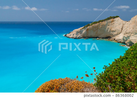 Porto Katsiki beach at Lefkada island 86368002