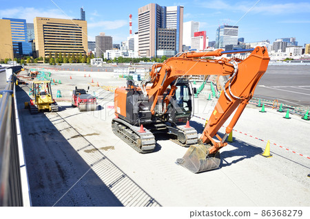 Hydraulic excavator, road roller and bulldozer 86368279