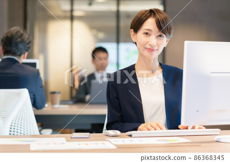 商務人士在辦公室開會 圖片合作：WEEK Shibadaimon（Sun Frontier Fudousan） 86368345