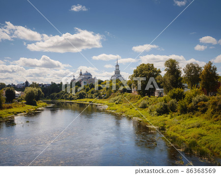 summer travel to Russia, Torzhok city. 86368569