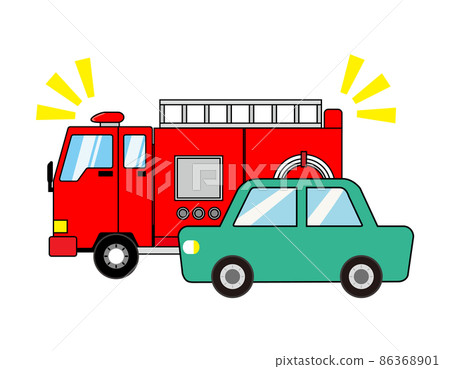 Fire engine vector illustration - Stock Illustration [86368901] - PIXTA