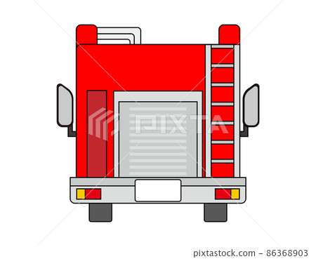 Fire engine vector illustration - Stock Illustration [86368903] - PIXTA