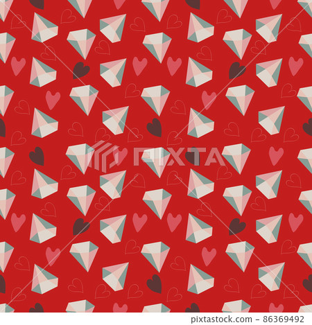 Valentines Day romantic seamless pattern 86369492