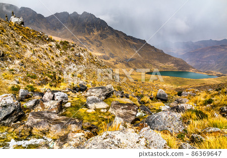 Hiking trail at Huaytapallana mountain in Huancayo, Peru Hiking trail at Huaytapallana mountain in Huancayo, Peru 86369647