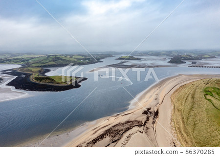 Aerial view of Murvagh in County Donegal, Ireland 86370285