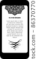 frame for text with mandala.. Frame for text in the style of the east ornament. 86370770