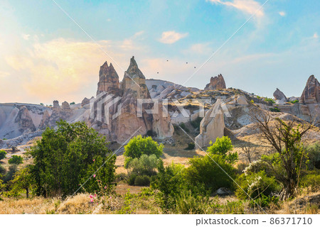 Conical Cappadocian rocks 86371710