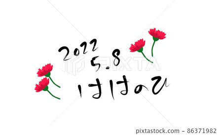 母親節標題和康乃馨 2022 年 5 月 8 日 母親節標題和康乃馨 2022 年 5 月 8 日 86371982