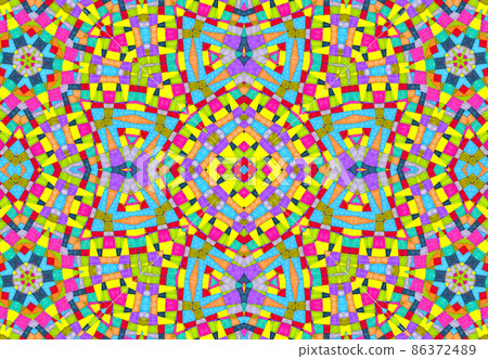 Abstract background with bright colorful pattern-插圖素材 [86372489] - PIXTA圖庫