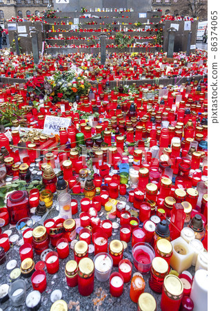 Remembering after the death of the former president Vaclav Havel in December 2011, Prague, Czech Republic Remembering after the death of the former president Vaclav Havel in December 2011, Prague, Czech Republic 86374065