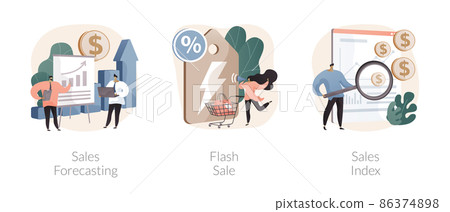 Revenue management abstract concept vector illustrations. Revenue management abstract concept vector illustrations. 86374898